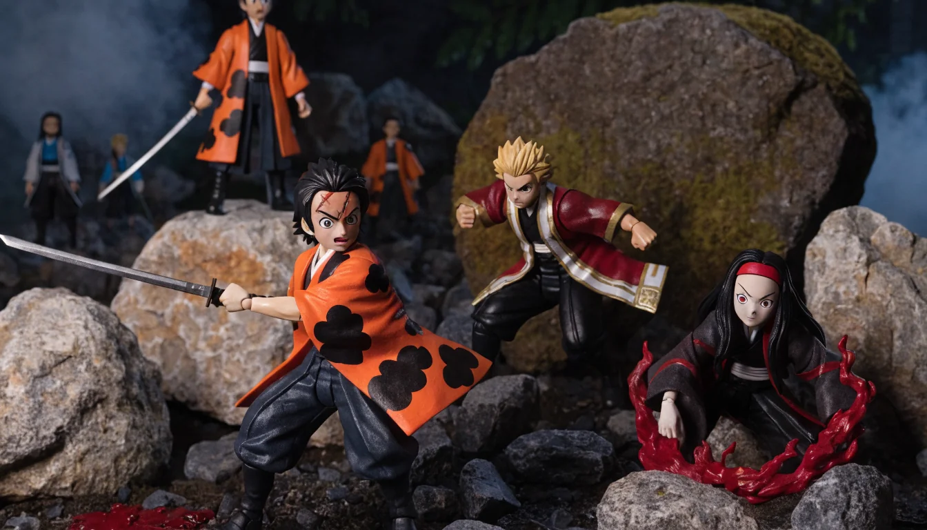 Action figure Demon Slayer collezione